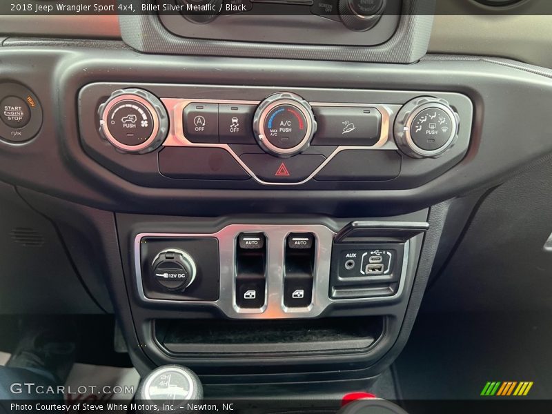 Controls of 2018 Wrangler Sport 4x4