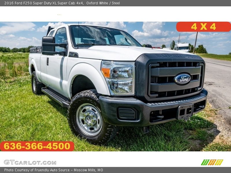Oxford White / Steel 2016 Ford F250 Super Duty XL Super Cab 4x4