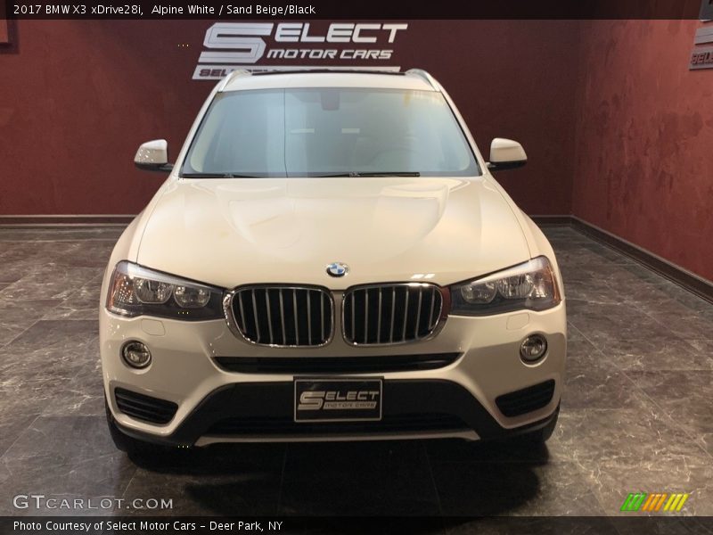 Alpine White / Sand Beige/Black 2017 BMW X3 xDrive28i