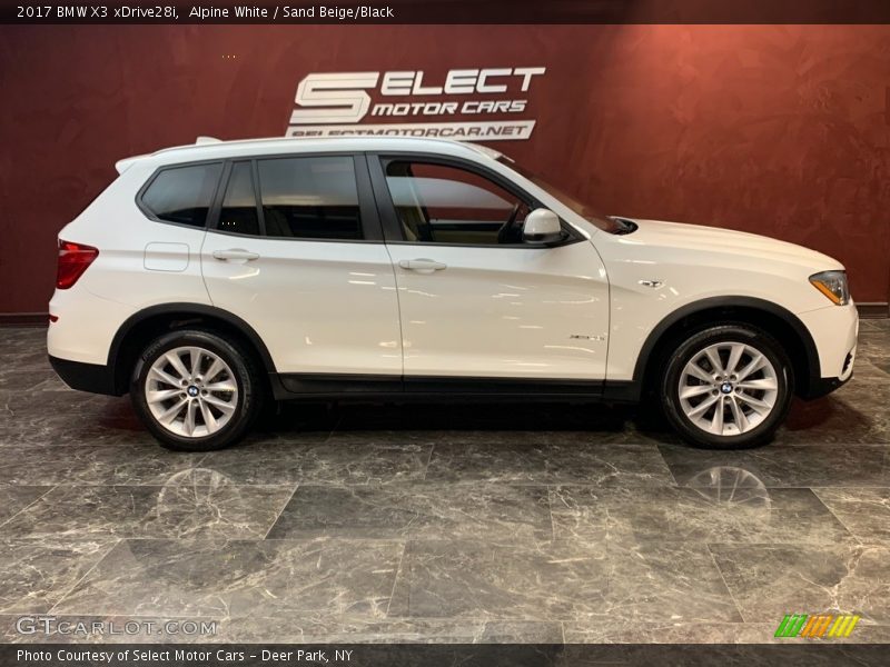 Alpine White / Sand Beige/Black 2017 BMW X3 xDrive28i
