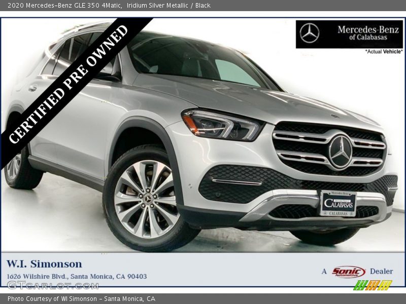 Iridium Silver Metallic / Black 2020 Mercedes-Benz GLE 350 4Matic