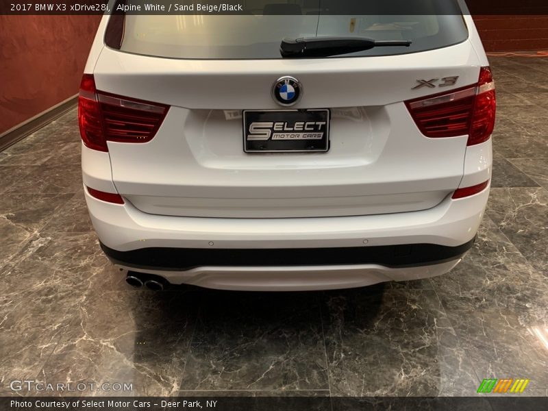 Alpine White / Sand Beige/Black 2017 BMW X3 xDrive28i