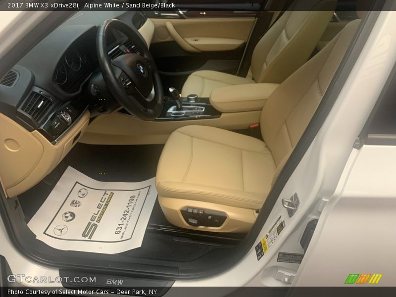 Alpine White / Sand Beige/Black 2017 BMW X3 xDrive28i