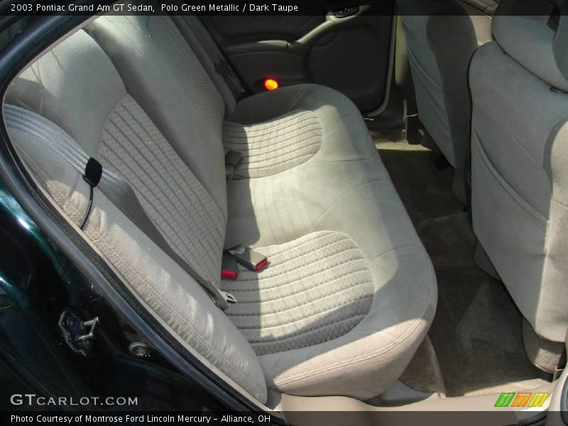 Polo Green Metallic / Dark Taupe 2003 Pontiac Grand Am GT Sedan