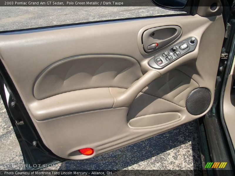 Polo Green Metallic / Dark Taupe 2003 Pontiac Grand Am GT Sedan