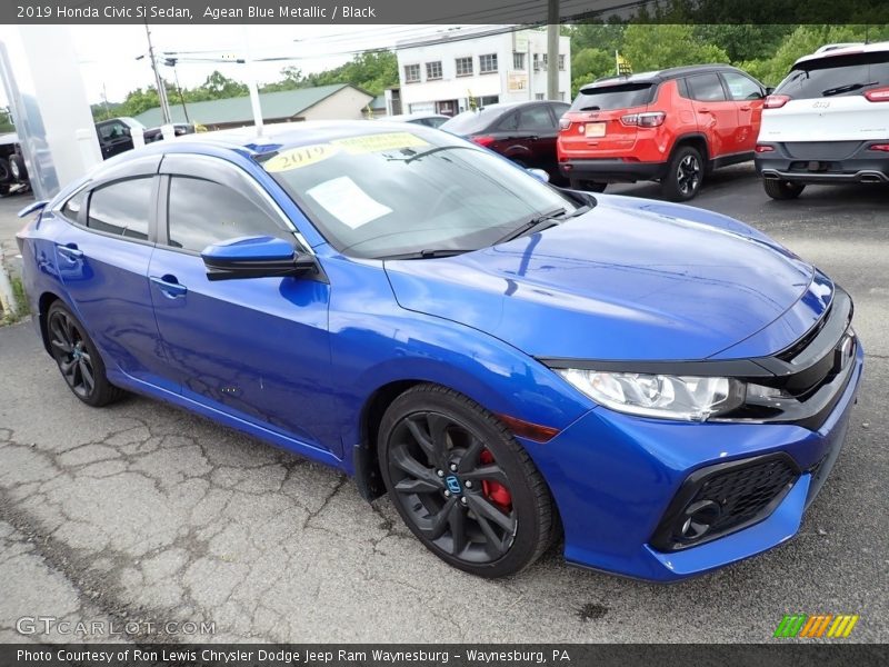 Front 3/4 View of 2019 Civic Si Sedan