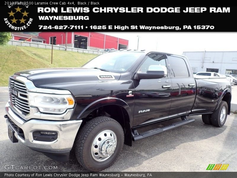 Black / Black 2019 Ram 3500 Laramie Crew Cab 4x4