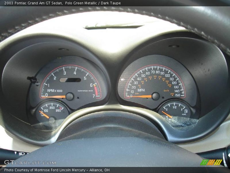 Polo Green Metallic / Dark Taupe 2003 Pontiac Grand Am GT Sedan