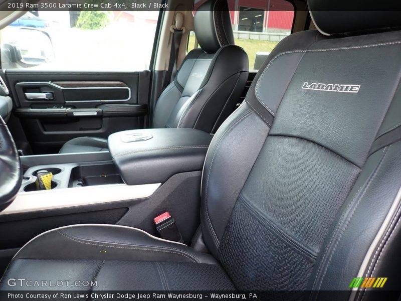Front Seat of 2019 3500 Laramie Crew Cab 4x4