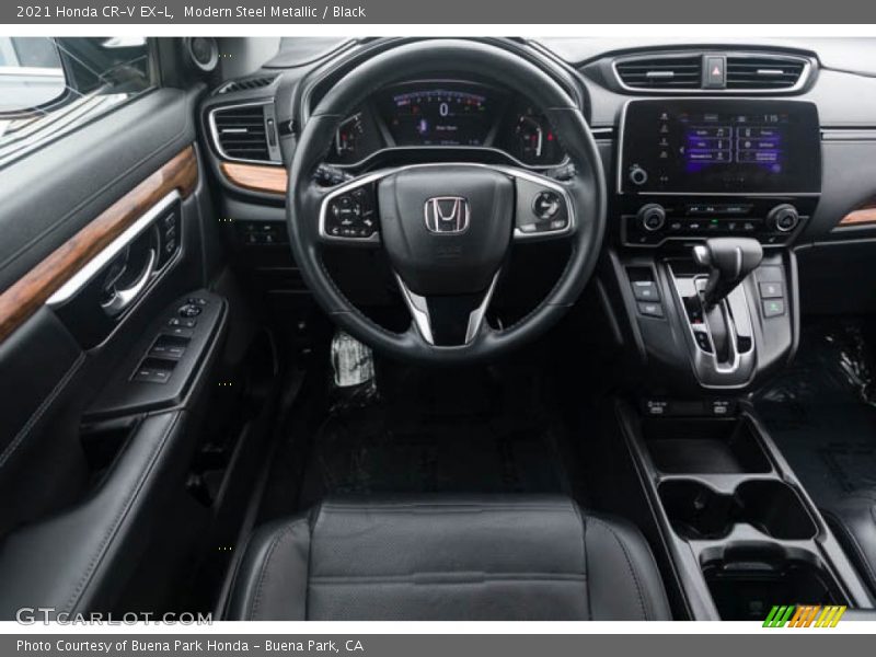 Modern Steel Metallic / Black 2021 Honda CR-V EX-L