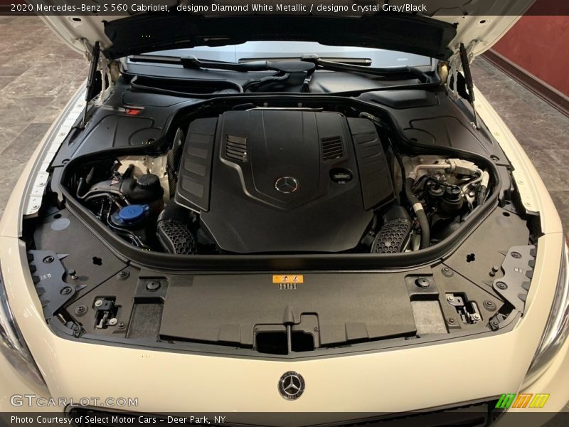 designo Diamond White Metallic / designo Crystal Gray/Black 2020 Mercedes-Benz S 560 Cabriolet