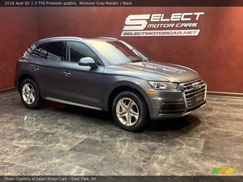 Monsoon Gray Metallic / Black 2018 Audi Q5 2.0 TFSI Premium quattro