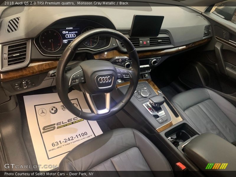 Monsoon Gray Metallic / Black 2018 Audi Q5 2.0 TFSI Premium quattro