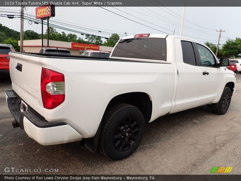 Super White / Graphite 2019 Toyota Tundra SR5 Double Cab 4x4