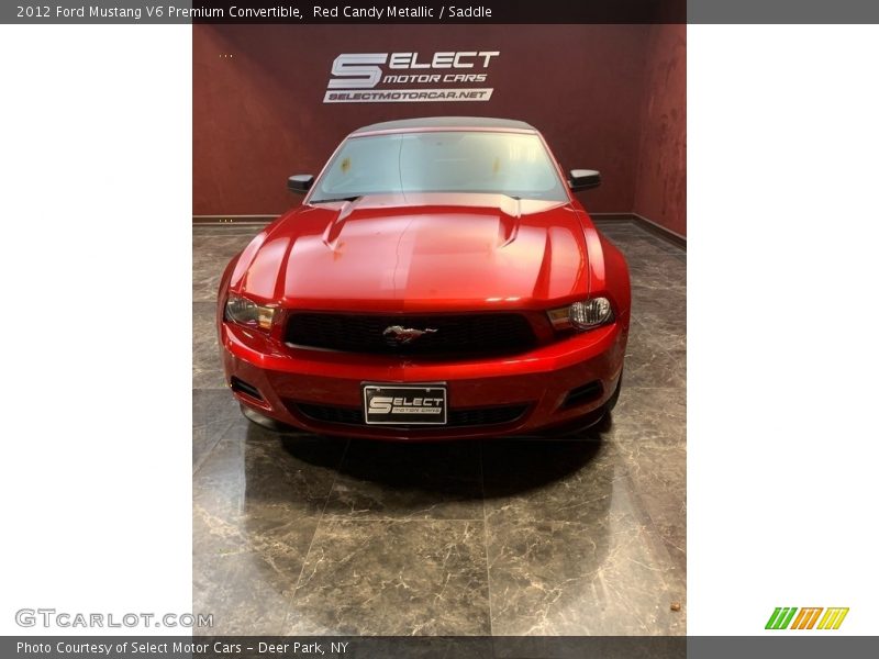 Red Candy Metallic / Saddle 2012 Ford Mustang V6 Premium Convertible