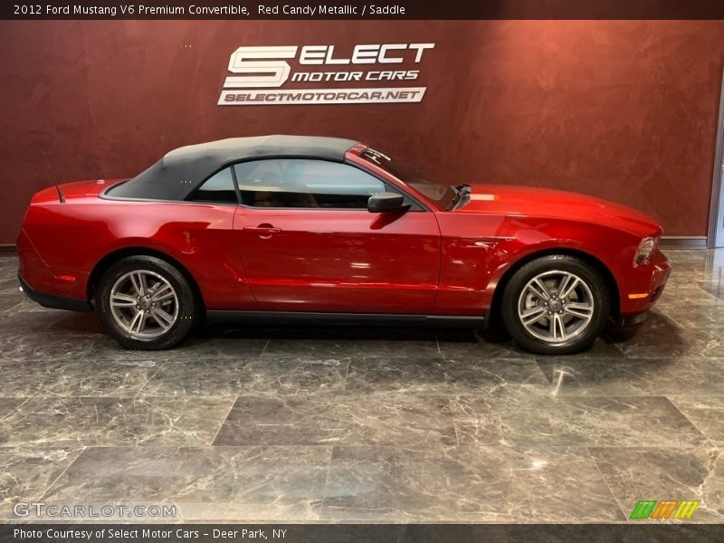 Red Candy Metallic / Saddle 2012 Ford Mustang V6 Premium Convertible