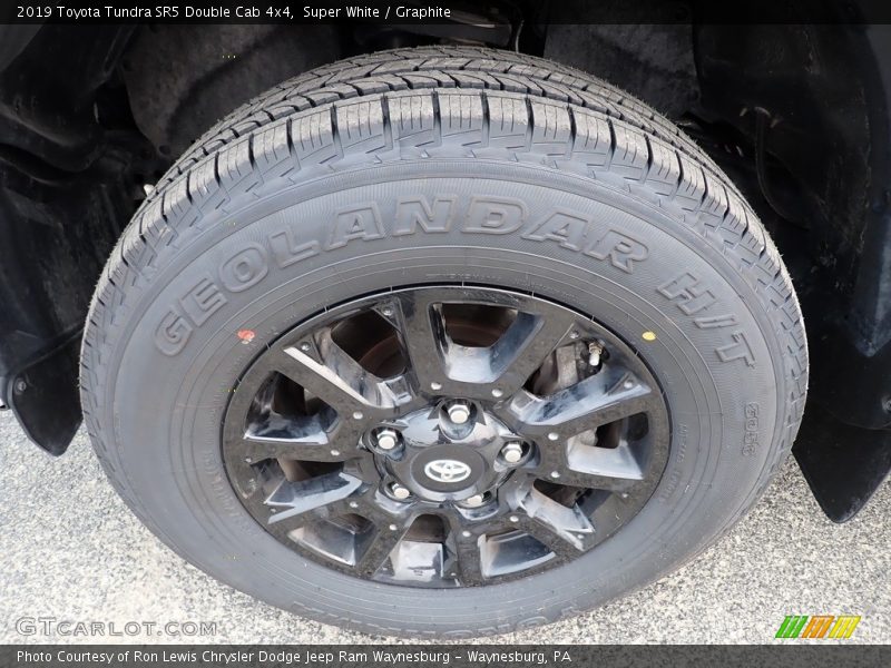 Super White / Graphite 2019 Toyota Tundra SR5 Double Cab 4x4