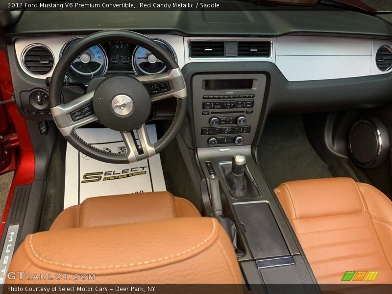 Red Candy Metallic / Saddle 2012 Ford Mustang V6 Premium Convertible