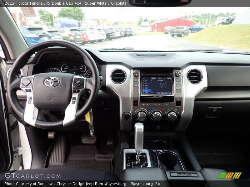Super White / Graphite 2019 Toyota Tundra SR5 Double Cab 4x4
