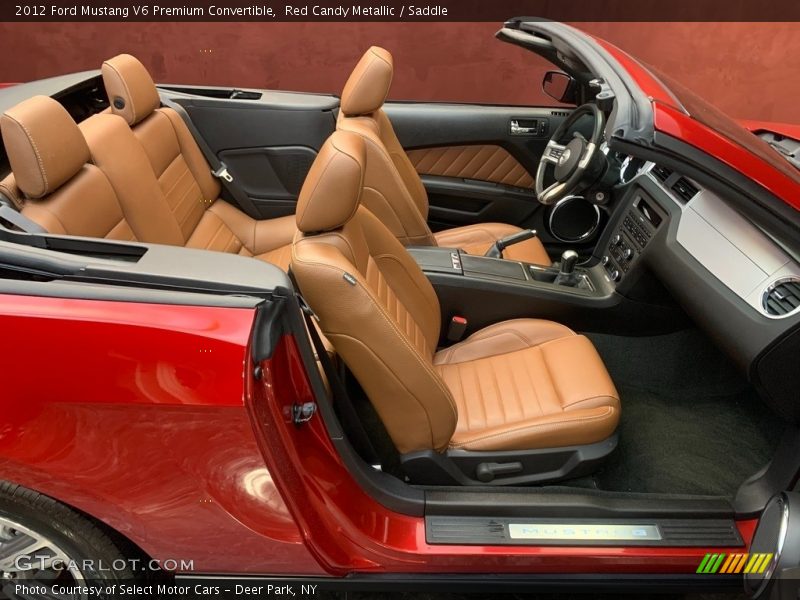 Red Candy Metallic / Saddle 2012 Ford Mustang V6 Premium Convertible