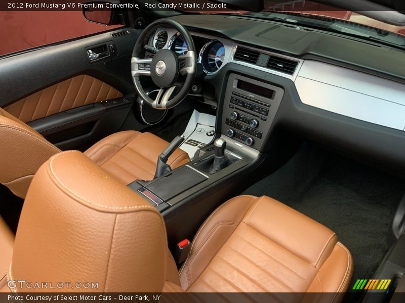 Red Candy Metallic / Saddle 2012 Ford Mustang V6 Premium Convertible