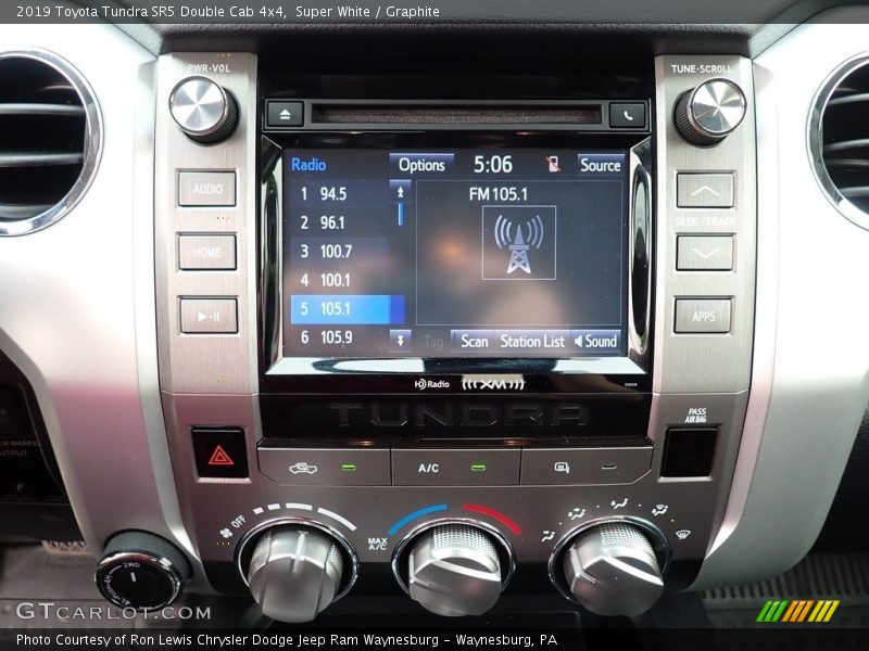 Super White / Graphite 2019 Toyota Tundra SR5 Double Cab 4x4