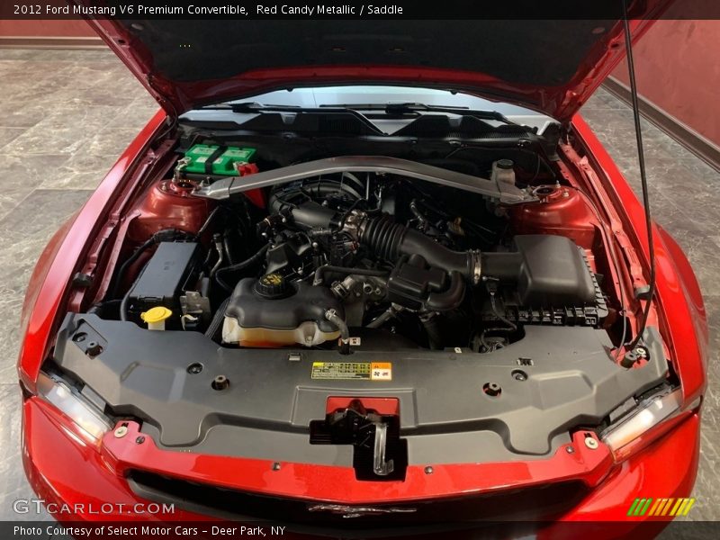 Red Candy Metallic / Saddle 2012 Ford Mustang V6 Premium Convertible