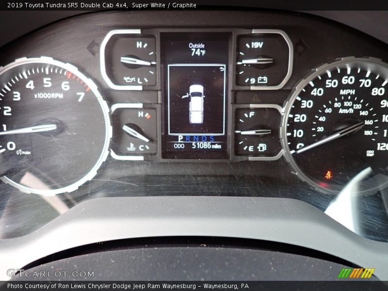 Super White / Graphite 2019 Toyota Tundra SR5 Double Cab 4x4