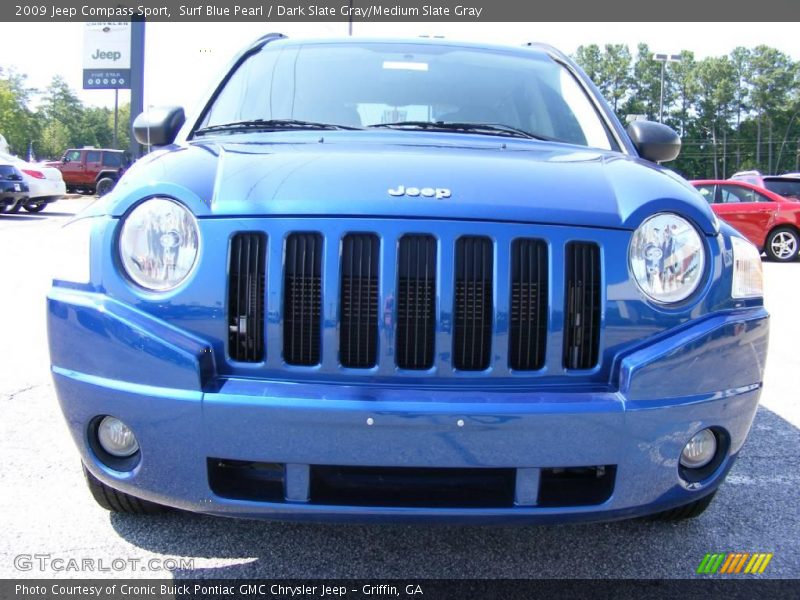 Surf Blue Pearl / Dark Slate Gray/Medium Slate Gray 2009 Jeep Compass Sport
