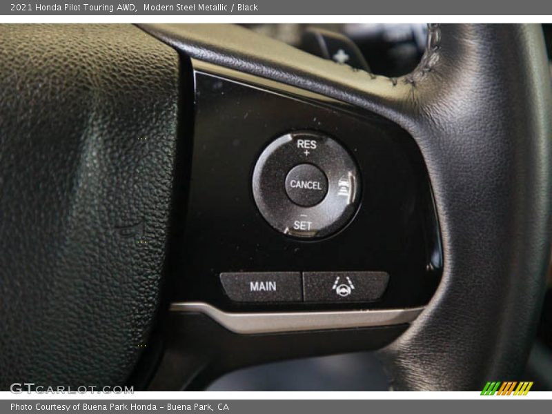 Modern Steel Metallic / Black 2021 Honda Pilot Touring AWD