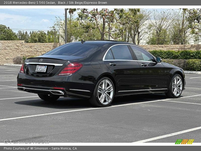 Black / Silk Beige/Espresso Brown 2018 Mercedes-Benz S 560 Sedan
