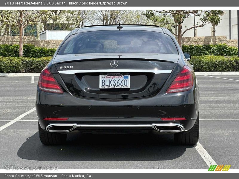 Black / Silk Beige/Espresso Brown 2018 Mercedes-Benz S 560 Sedan