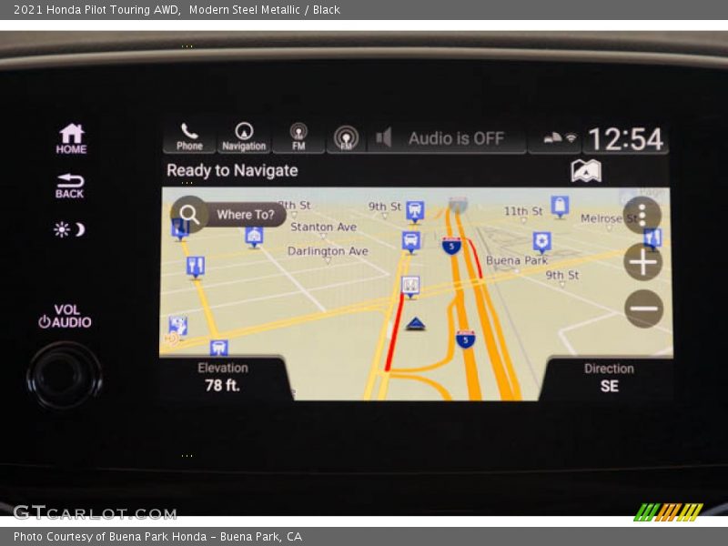 Modern Steel Metallic / Black 2021 Honda Pilot Touring AWD