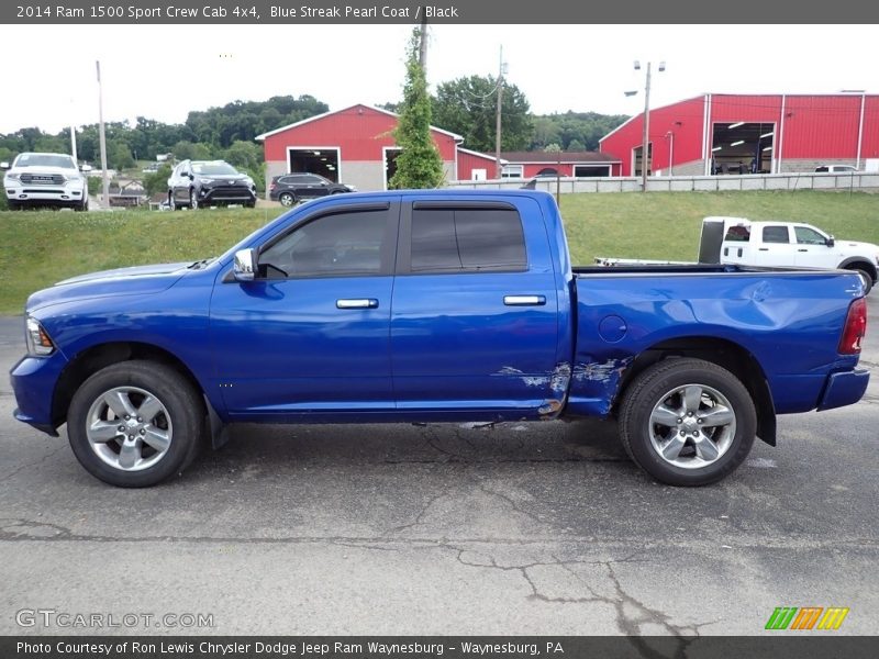 Blue Streak Pearl Coat / Black 2014 Ram 1500 Sport Crew Cab 4x4