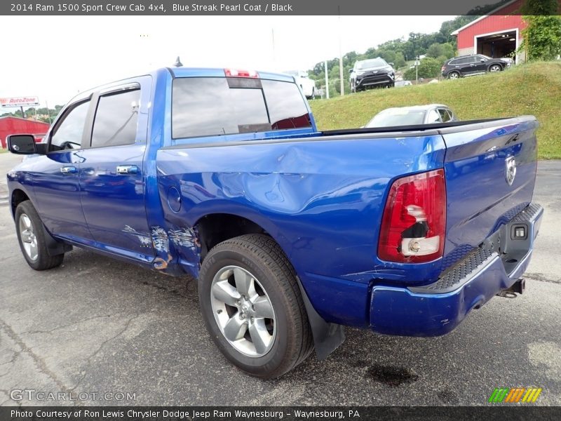 Blue Streak Pearl Coat / Black 2014 Ram 1500 Sport Crew Cab 4x4