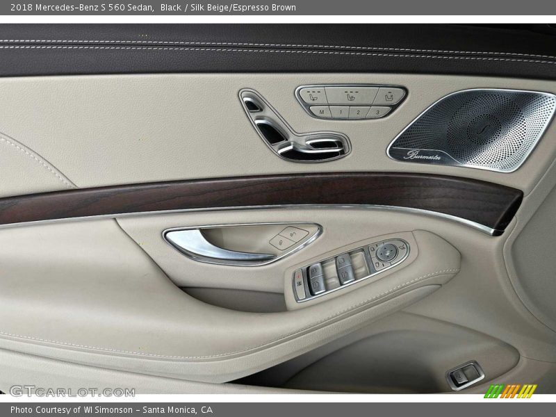 Black / Silk Beige/Espresso Brown 2018 Mercedes-Benz S 560 Sedan
