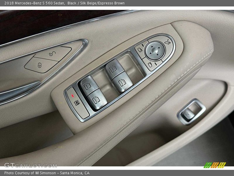 Black / Silk Beige/Espresso Brown 2018 Mercedes-Benz S 560 Sedan