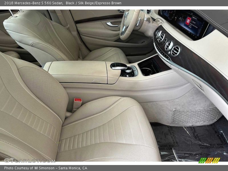 Black / Silk Beige/Espresso Brown 2018 Mercedes-Benz S 560 Sedan