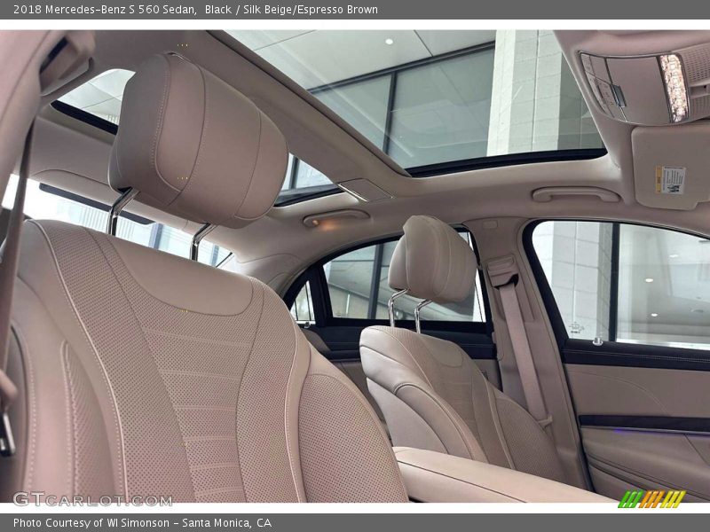 Black / Silk Beige/Espresso Brown 2018 Mercedes-Benz S 560 Sedan