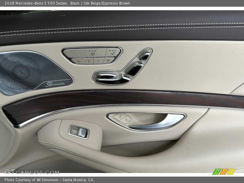 Black / Silk Beige/Espresso Brown 2018 Mercedes-Benz S 560 Sedan