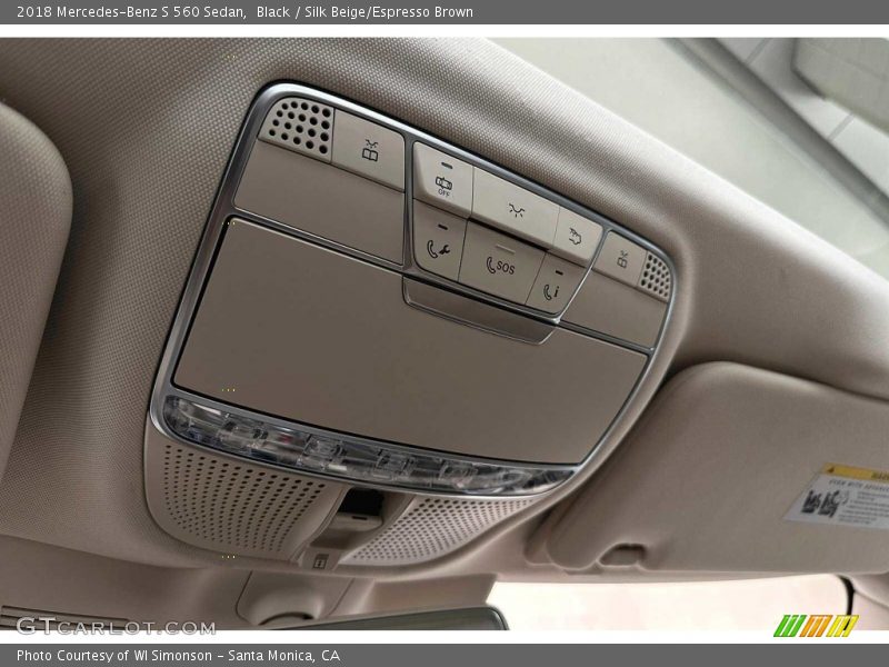 Black / Silk Beige/Espresso Brown 2018 Mercedes-Benz S 560 Sedan