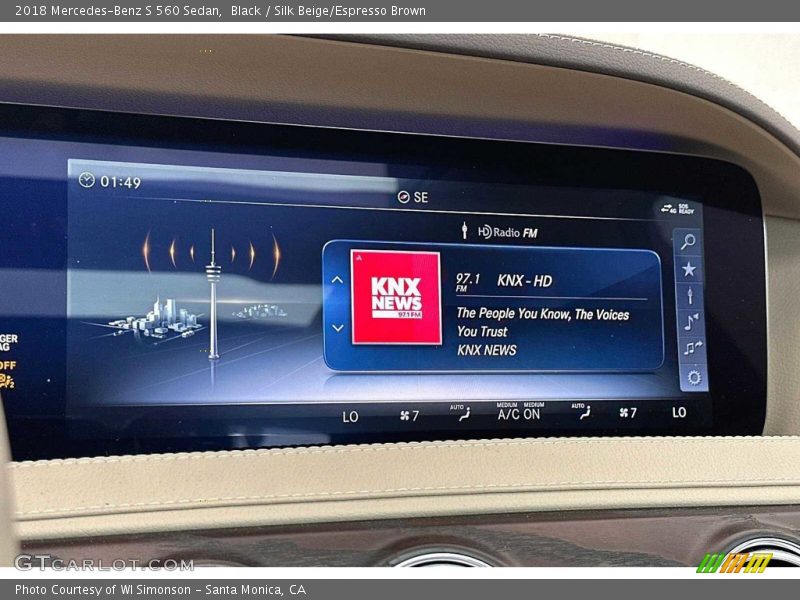 Black / Silk Beige/Espresso Brown 2018 Mercedes-Benz S 560 Sedan