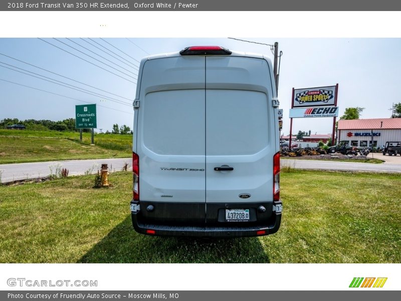 Oxford White / Pewter 2018 Ford Transit Van 350 HR Extended