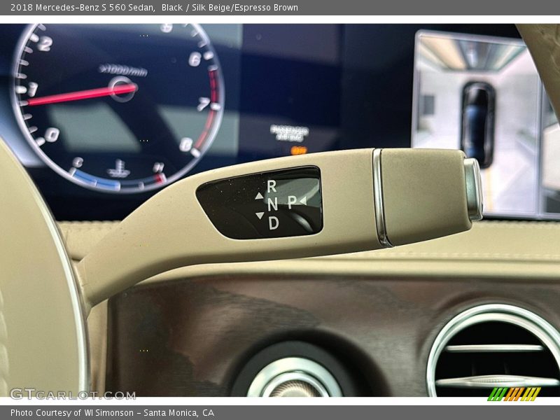 Black / Silk Beige/Espresso Brown 2018 Mercedes-Benz S 560 Sedan