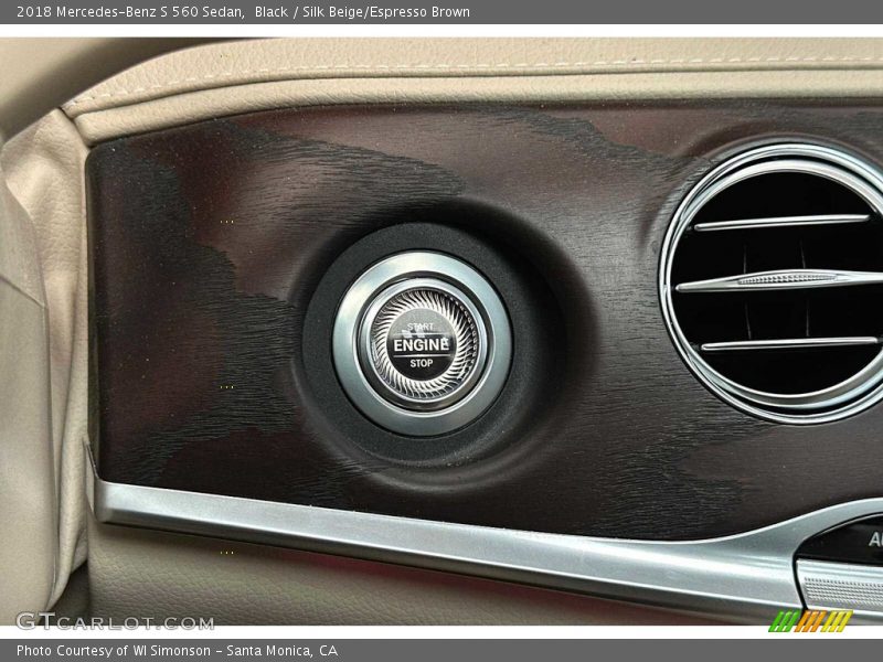 Black / Silk Beige/Espresso Brown 2018 Mercedes-Benz S 560 Sedan
