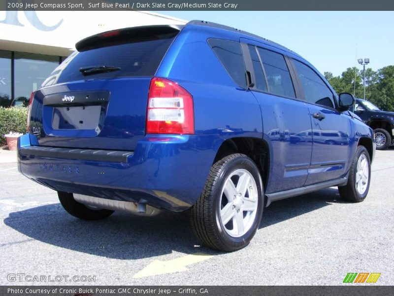 Surf Blue Pearl / Dark Slate Gray/Medium Slate Gray 2009 Jeep Compass Sport