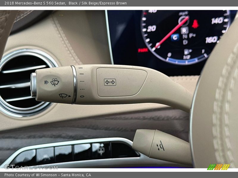 Black / Silk Beige/Espresso Brown 2018 Mercedes-Benz S 560 Sedan