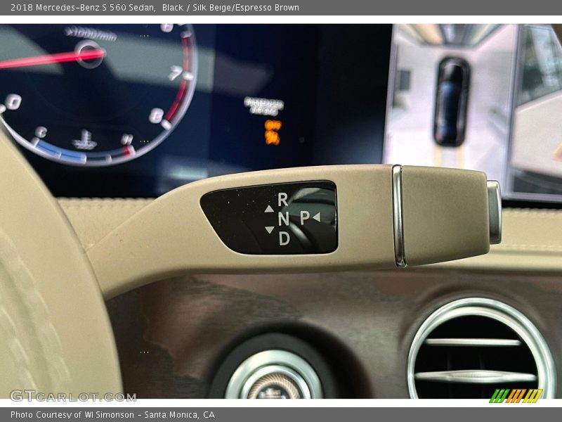 Black / Silk Beige/Espresso Brown 2018 Mercedes-Benz S 560 Sedan
