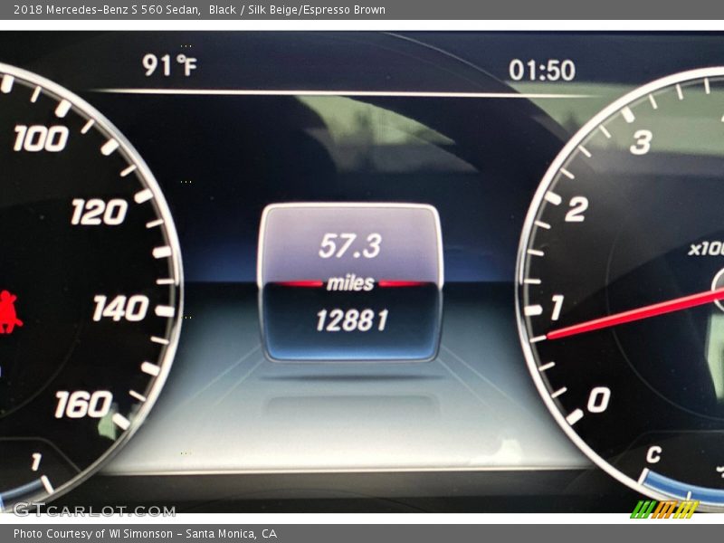 Black / Silk Beige/Espresso Brown 2018 Mercedes-Benz S 560 Sedan