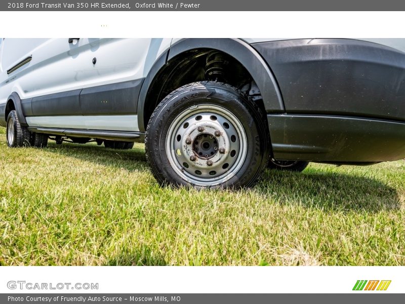 Oxford White / Pewter 2018 Ford Transit Van 350 HR Extended